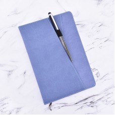 PU Leather Journal Hardcover Notebook with Pen Slot & Pocket